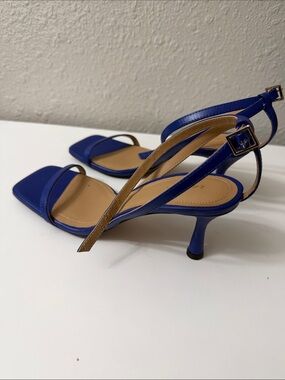 Other stories Blue Strappy Mid-Heel Sandals - Women's Dress Heels